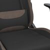 vidaXL Gaming Chair Black and Taupe Fabric