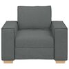 vidaXL Sofa Chair Dark Grey 39.4"x30.7"x33.1" Fabric