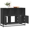 vidaXL Sideboard Black Engineered wood, Metal 39.4x13.8x29.9 in