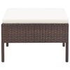 vidaXL Garden Lounge Set Brown PE rattan Compact Modular