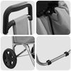 vidaXL Shopping Trolley Grey 13.78 x 11.02 x 36.22 in Oxford fabric