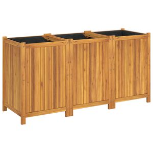 vidaXL Garden Planter Natural Wood Solid Acacia Wood Large Durable