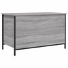 vidaXL Storage Bench Grey Sonoma Engineered wood, Metal Medium