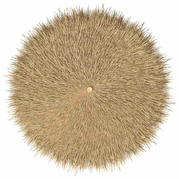 vidaXL Garden Parasol Brown Bamboo pole, Banana leaf roof