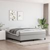 vidaXL Bed Frame Light Grey 100% Polyester fabric, plywood, engineered wood