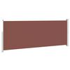 vidaXL Side Awning Brown and Grey