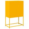 vidaXL Highboard Mustard Yellow Cold-Rolled Steel Highboard Rectangular