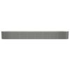 vidaXL Garden Raised Bed Grey Powder-coated steel Large