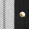 vidaXL Insect Door Curtains 2 pcs 82.7"x39.4" Magnet Black