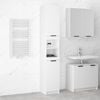 vidaXL Bathroom Cabinet White Engineered Wood Tall Bathroom Cabinet