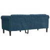 vidaXL Sofa Blue Velvet (100% polyester) 2-seater Stylish Look Sofa