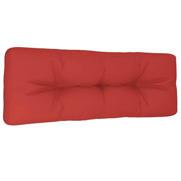 vidaXL Pallet Cushion Red Fabric (100% polyester)