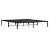 vidaXL Metal Bed Frame without Mattress Black 72"x83.9"