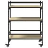vidaXL Kitchen Trolley Sonoma Oak 25.6"x15.7"x34.1" Engineered Wood
