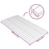 vidaXL Slatted Bed Base Solid poplar wood 39 x 79 in Foldable