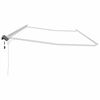 vidaXL Awning with Manual White 236.2" x 118.1" Metal