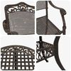 vidaXL Garden Dining Set 5 pcs Bronze 35.4" x 35.4" x 29.5