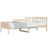 vidaXL Day Bed Natural wood Solid Pine Wood Single Day Bed Rectangular