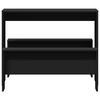 vidaXL Dining Table And Bench Set Black Engineered wood Compact Modern