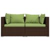 vidaXL Garden Lounge Set Brown
