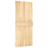 vidaXL Sliding Door with Hardware Set 35.4x82.7" Solid Wood Pine