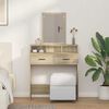 vidaXL Dressing Table with Drawer Sonoma Oak 31.10 x 16.14 x 55.12 in