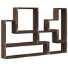 vidaXL Wall Shelf Brown Oak Engineered Wood 37.8 in Wall Shelf