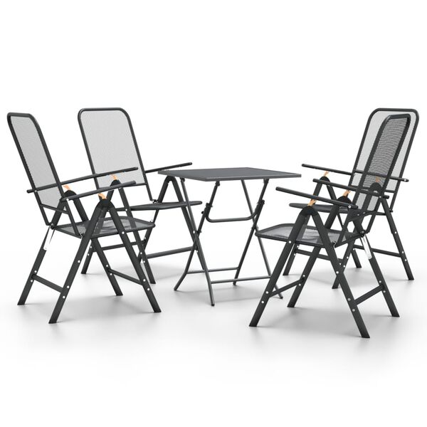 vidaXL Garden Dining Set Anthracite