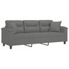vidaXL 3-seater Sofa Dark grey