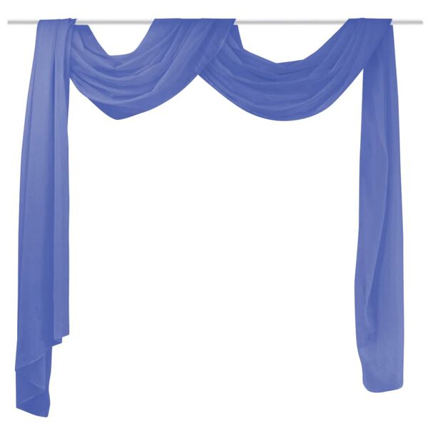 vidaXL Voile Drape 55.1x236.2" Royal Blue