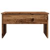 vidaXL Coffee Table Rustic Wood Engineered Wood Small Height-Adjustable
