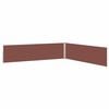 vidaXL Side Awning Brown and grey