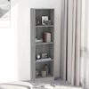 vidaXL Book Cabinet Grey sonoma Engineered wood Tall Book Cabinet