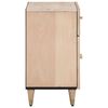 vidaXL Bedside Cabinet Bleached natural Solid mango wood, engineered wood