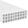 vidaXL Cable Trunking 1.6"x1.6" 98.4' PVC