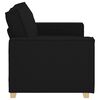 vidaXL 2-Seater Sofa Black 63.0"x30.7"x33.1" Fabric