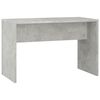 vidaXL Dressing Table Set with LED Concrete Grey Engineered Wood Medium