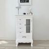 vidaXL Cabinet White MDF and Pinewood Medium Storage Cabinet