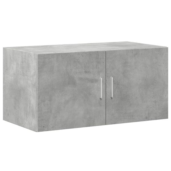 vidaXL Wall Cabinet Concrete Grey Engineered Wood Medium Wall Cabinet