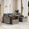 vidaXL Garden Sofa Set Grey