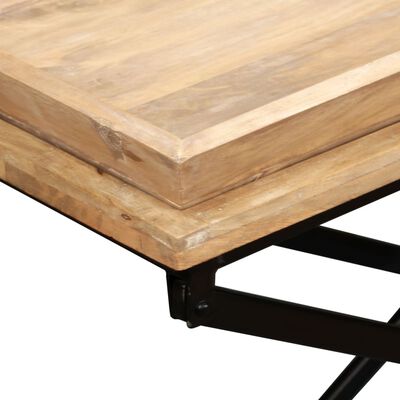 vidaXL Console Table Solid Mango Wood 51.2"x15.7"x31.5"