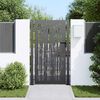 vidaXL Garden Gate 39.4x78.7" Corten Steel Bamboo Design