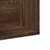 vidaXL Wall Cabinets Set of 2 Brown Oak Engineered wood 39 x 7 x 6.5 in