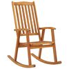 vidaXL Wooden Rocking Chair Wooden tone Solid acacia wood Standard