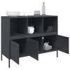 vidaXL Sideboard Anthracite Cold-rolled steel Medium Adjustable Feet