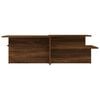 vidaXL Coffee Table Set of 2 Brown oak Engineered wood Medium Storage