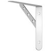 vidaXL Shelf Bracket Silver Stainless Steel Medium Decorative Inlays