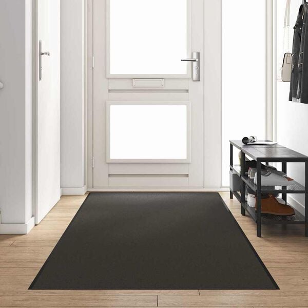 vidaXL Doormat Anthracite and Black 120 x 350 cm Polyamide and PVC