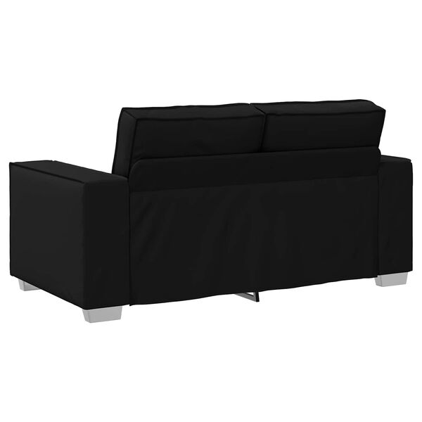 vidaXL Sofa Black 62.99 x 30.71 x 33.07 in Fabric