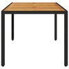 vidaXL Garden Table Set of 4 Black